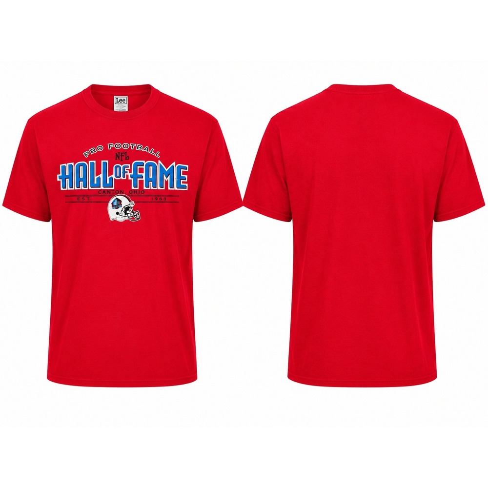 NFL Pro Football Hall of Fame T-Shirt Mens XL Red Graphic Tee‎ Canton Ohio